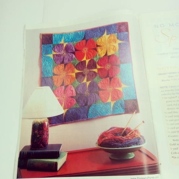 Fons & Porter Love of Quilting Magazine March/April 2007 Batiks Quilt Patterns - Picture 2 of 7